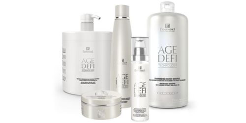 Gamme de soin Age Defi Technology de Fauvert pour les cheveux ab&icirc;m&eacute;s ou matures, effet botox capillaire